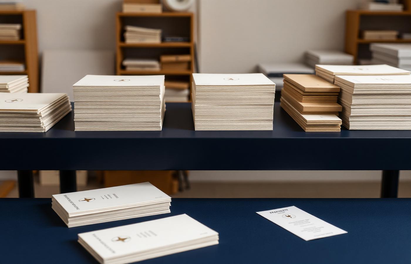 Printed cards, booklets and packaging in the print studio